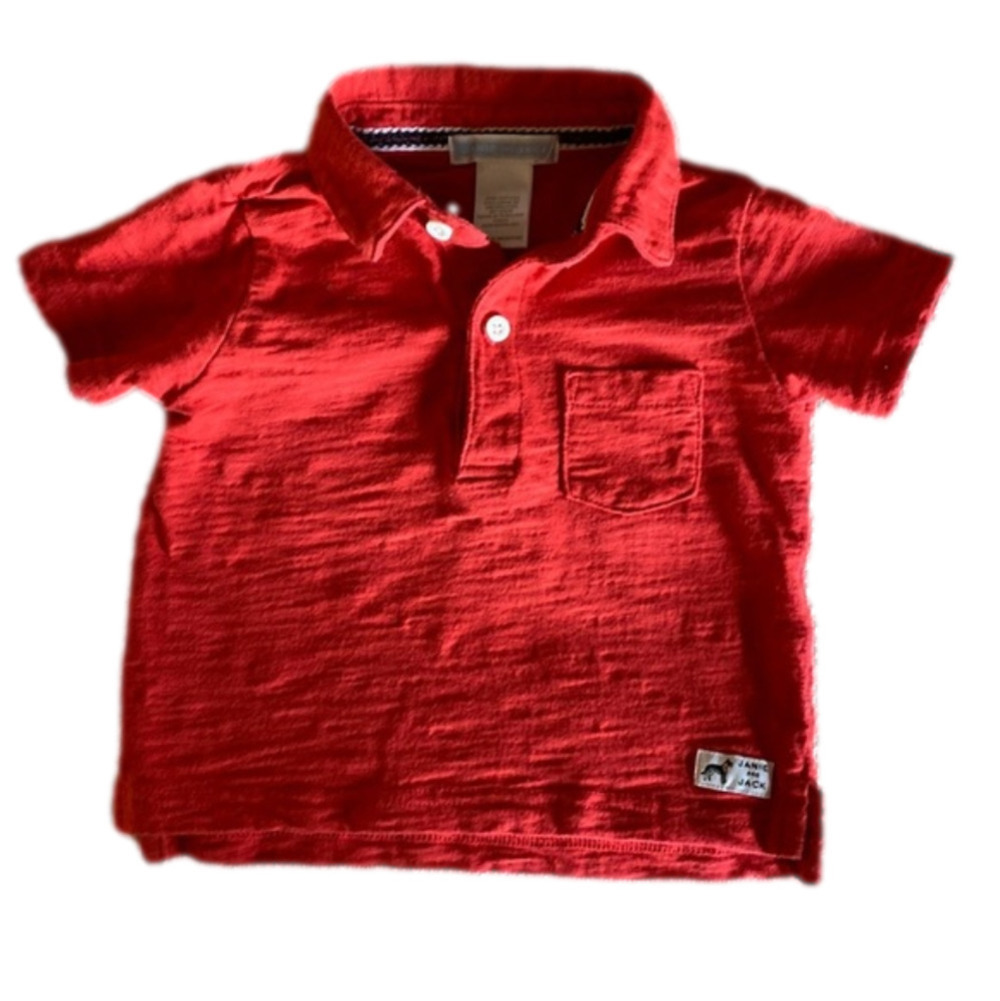 Janie and Jack red polo